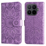 For Xiaomi 17T Case Sunflower Imprint Leather Wallet Phone Cover