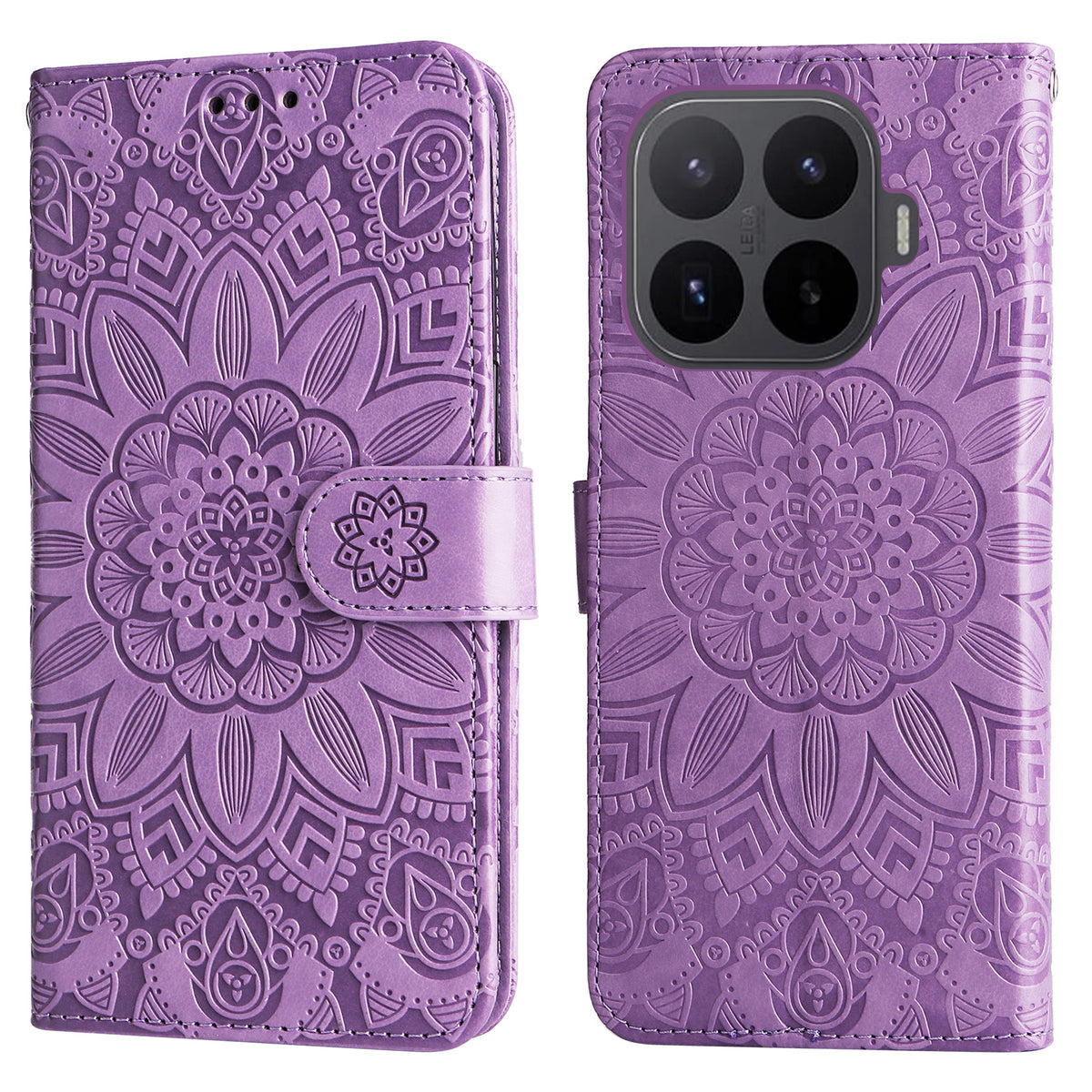 For Xiaomi 17T Case Sunflower Imprint Leather Wallet Phone Cover