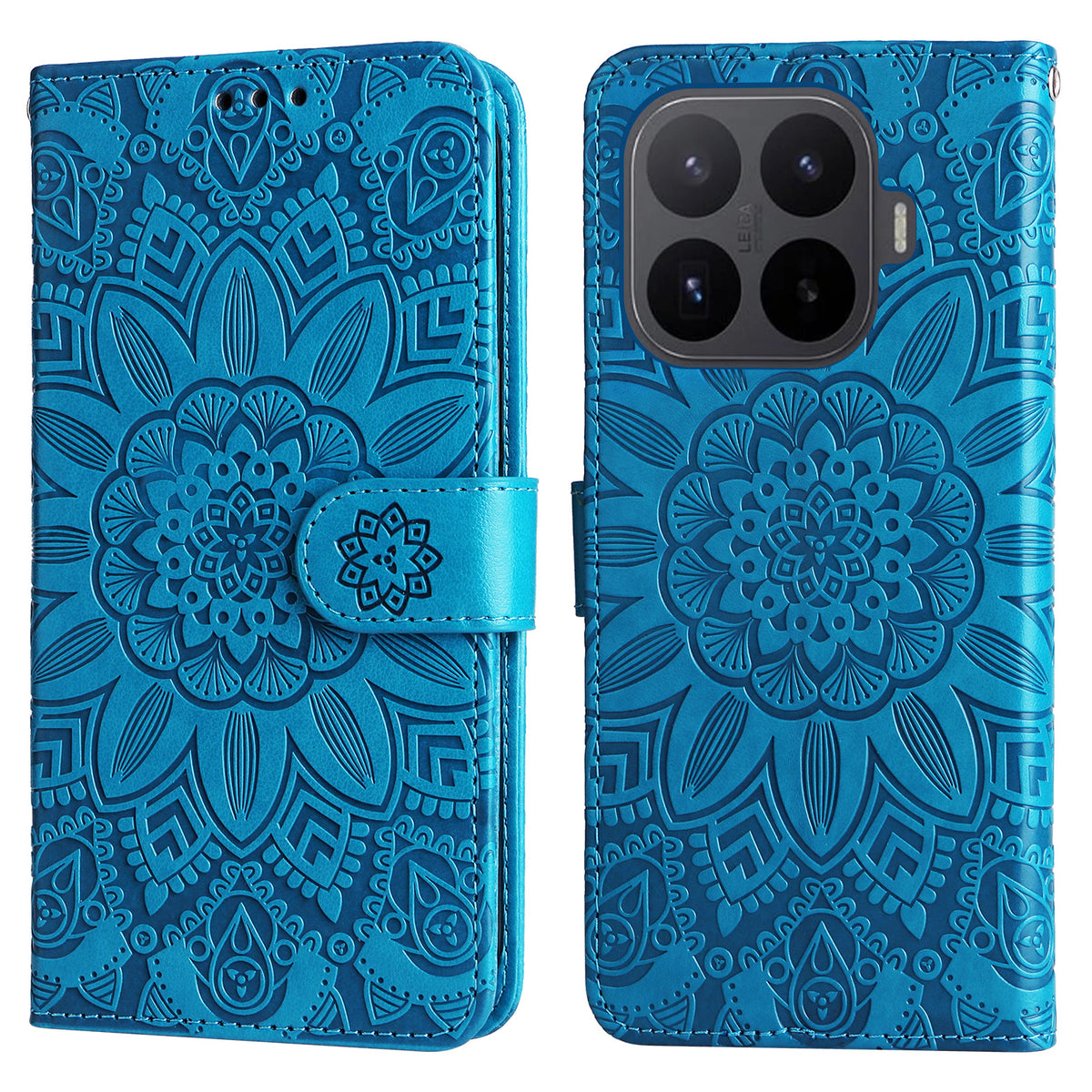 For Xiaomi 17T Case Sunflower Imprint Leather Wallet Phone Cover