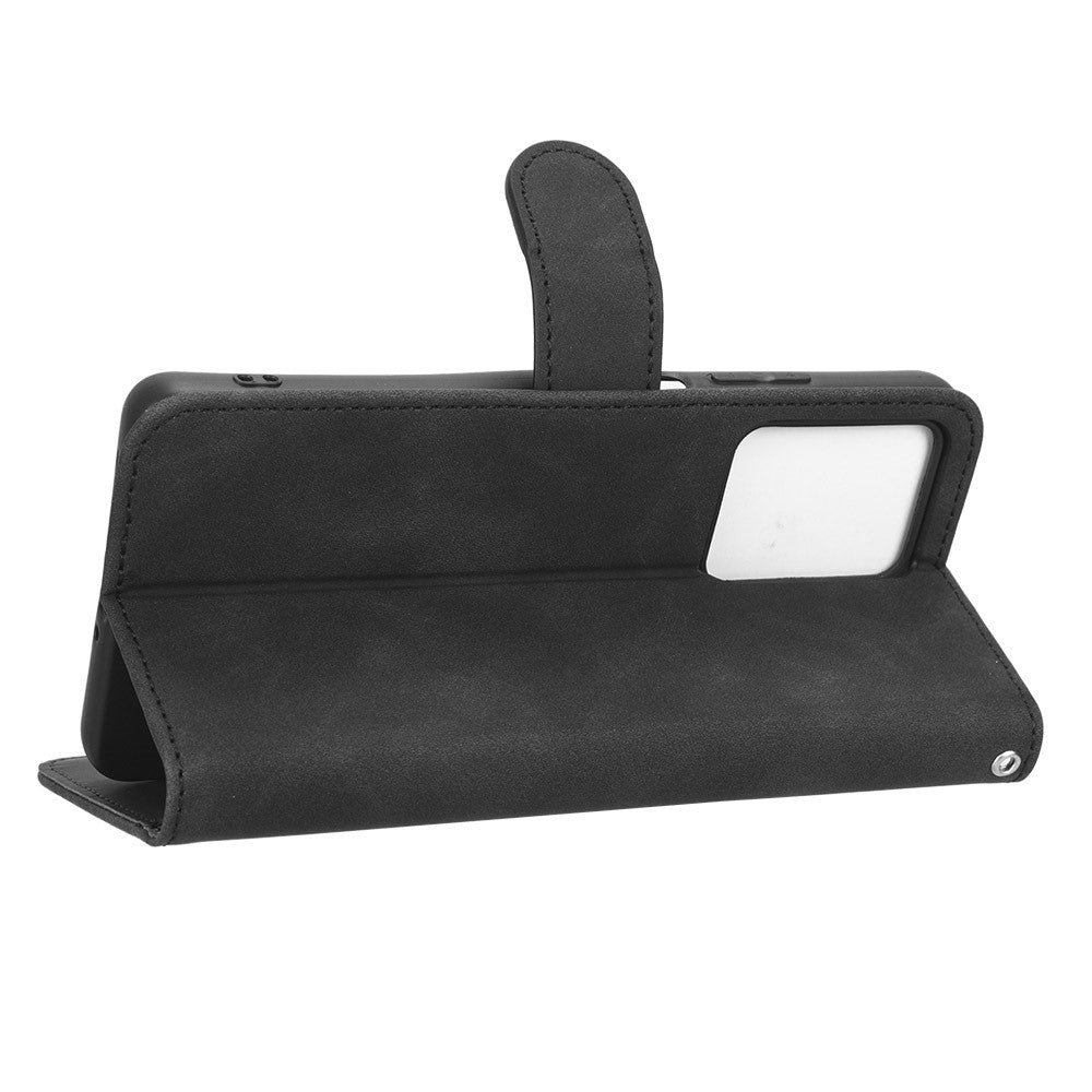 For Xiaomi Redmi Note 12 Pro 5G / Note 12 Pro Speed 5G / Poco X5 Pro 5G Skin-touch Feeling Phone Case Wallet Stand Flip Shockproof PU Leather+TPU Cover