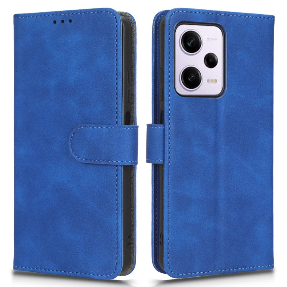 For Xiaomi Redmi Note 12 Pro 5G / Note 12 Pro Speed 5G / Poco X5 Pro 5G Skin-touch Feeling Phone Case Wallet Stand Flip Shockproof PU Leather+TPU Cover