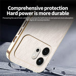 KADEM For Honor 600 5G Cover Elektropletteret silkestruktur PU + TPU Telefonbagside