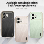 KADEM For Honor 600 5G Cover Elektropletteret silkestruktur PU + TPU Telefonbagside