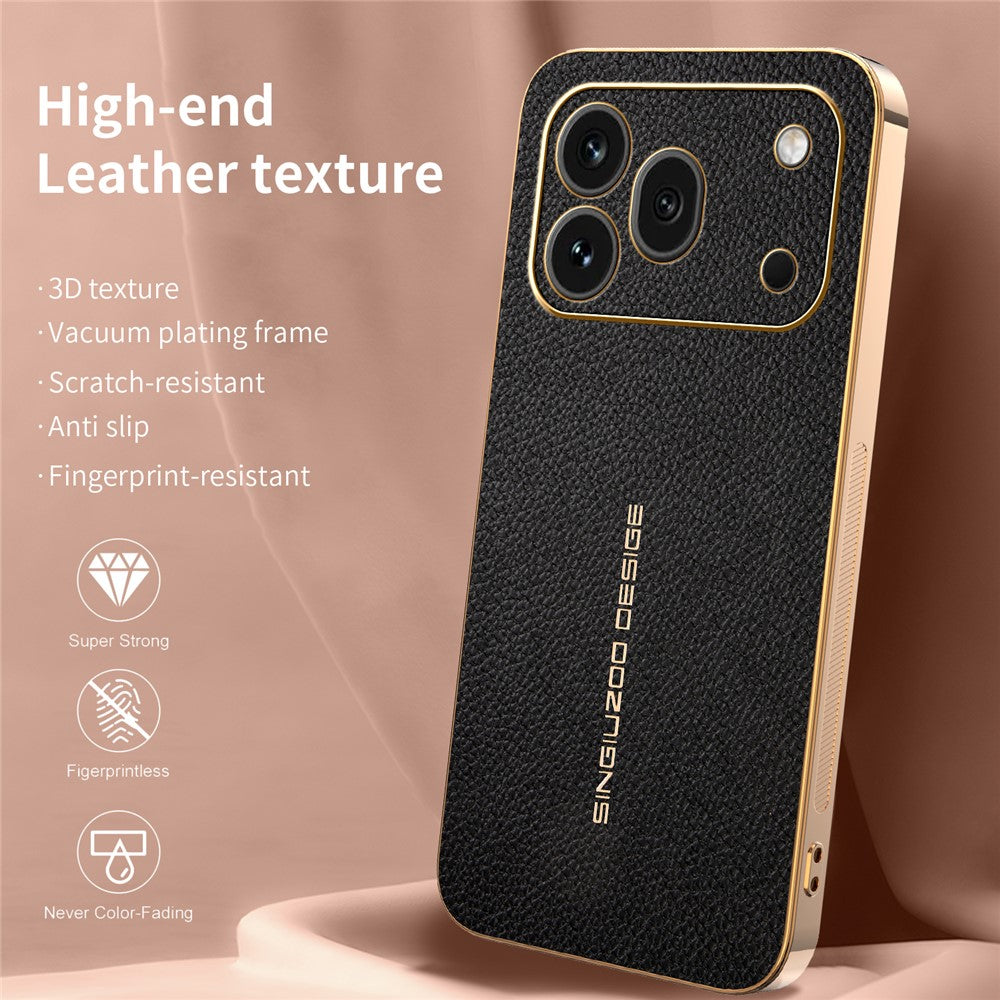 For Honor 600 Pro 5G Case Anti Scratch Litchi Texture PU Leather TPU Phone Back Cover