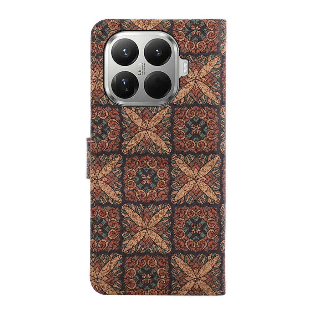 For Xiaomi 17T Leather Wallet Case Bohemian-style TPU PU Phone Cover with Stand