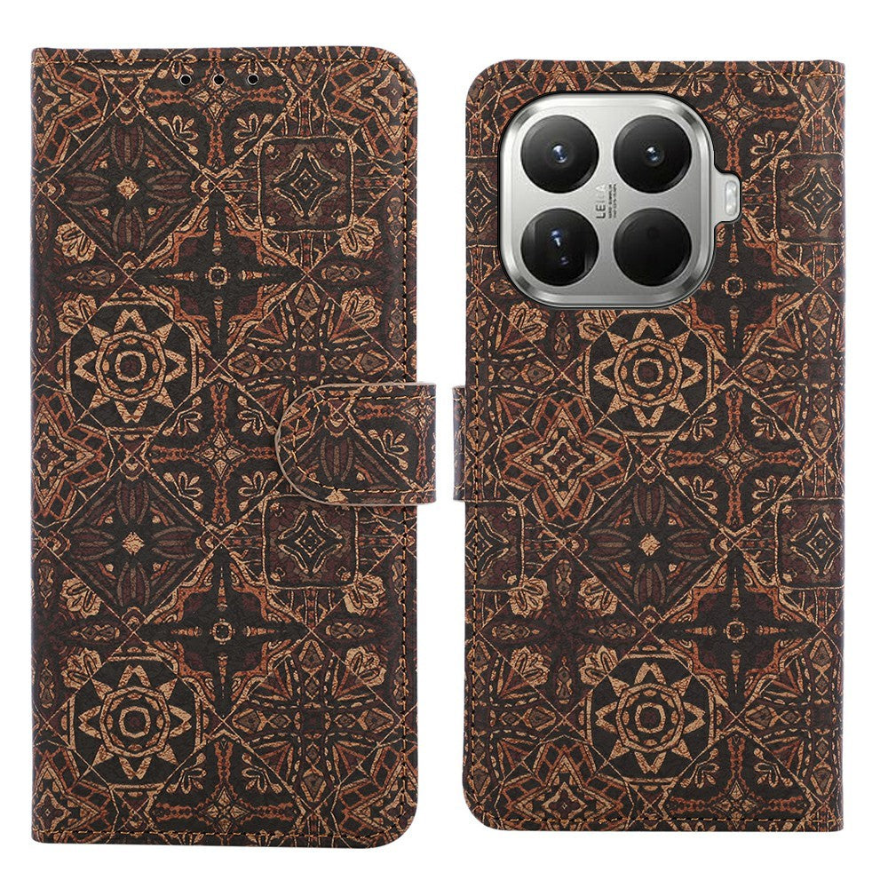 For Xiaomi 17T Leather Wallet Case Bohemian-style TPU PU Phone Cover with Stand