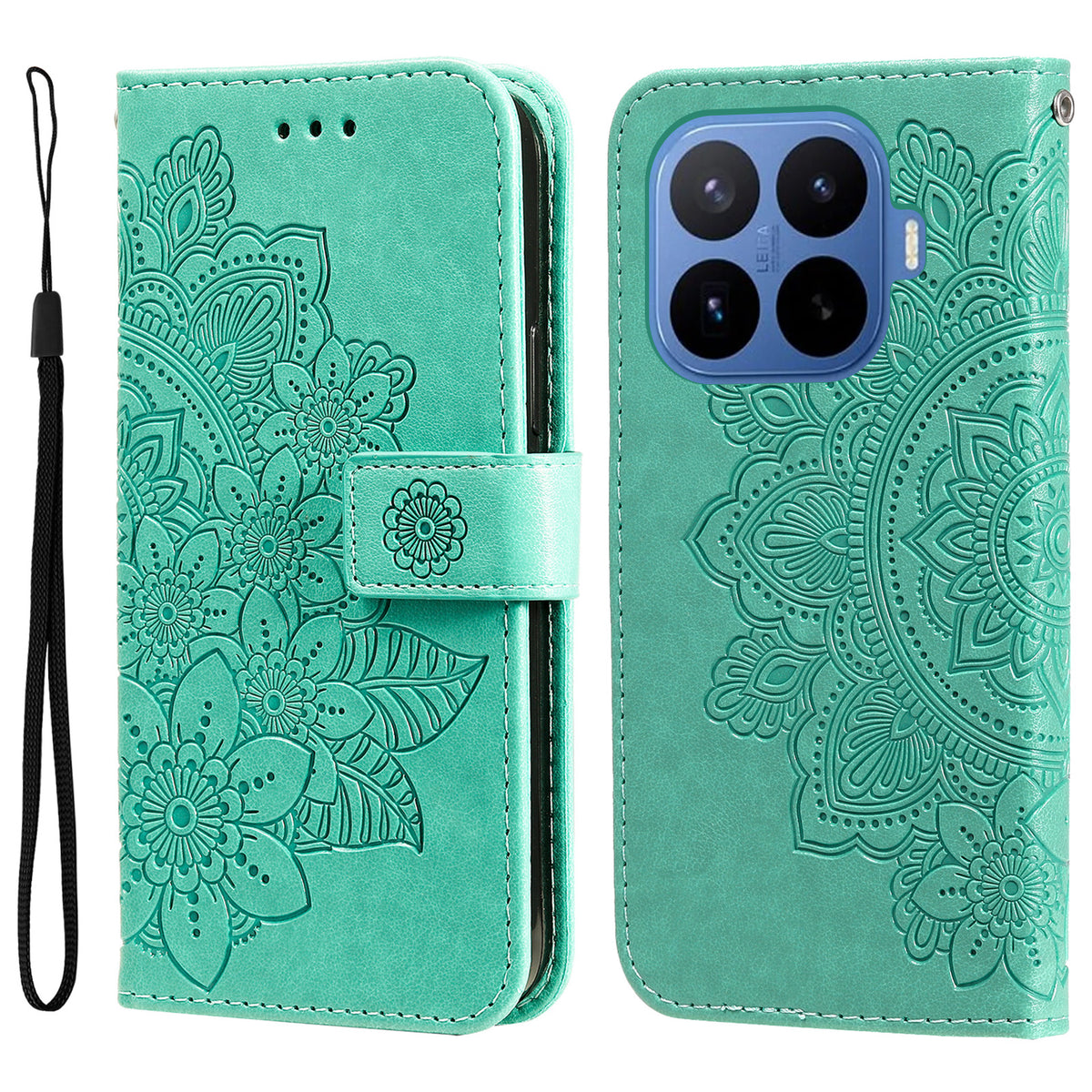 For Xiaomi 17T Pro Case Floral Pattern PU Leather Wallet Stand Phone Cover