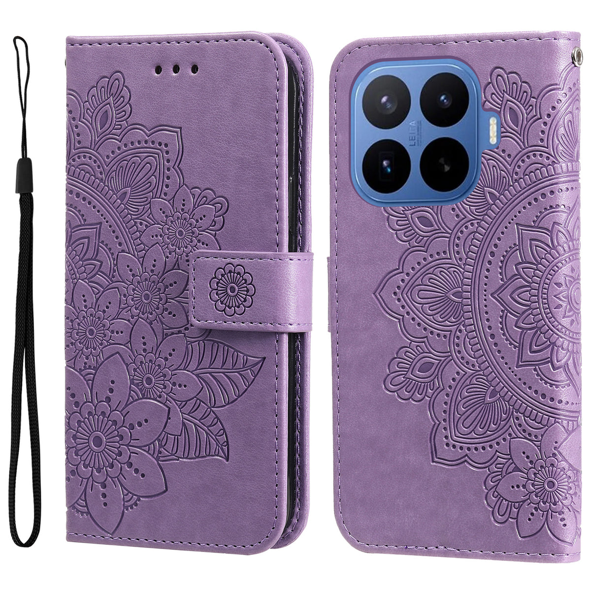 For Xiaomi 17T Pro Case Floral Pattern PU Leather Wallet Stand Phone Cover