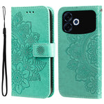 For Oppo F33 Pro 5G / Oppo A6s Pro 5G Case Floral Pattern PU Leather Wallet Stand Phone Cover