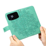 For Oppo F33 Pro 5G / Oppo A6s Pro 5G Case Floral Pattern PU Leather Wallet Stand Phone Cover
