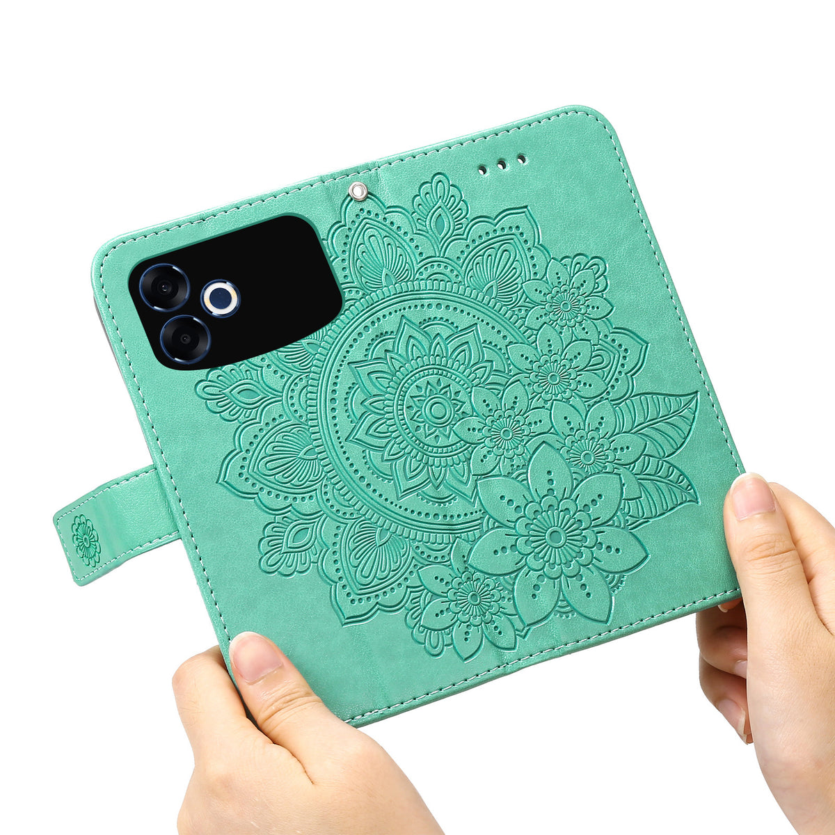 For Oppo F33 Pro 5G / Oppo A6s Pro 5G Case Floral Pattern PU Leather Wallet Stand Phone Cover