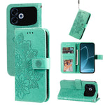 For Oppo F33 Pro 5G / Oppo A6s Pro 5G Case Floral Pattern PU Leather Wallet Stand Phone Cover