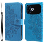 For Oppo F33 Pro 5G / Oppo A6s Pro 5G Case Floral Pattern PU Leather Wallet Stand Phone Cover