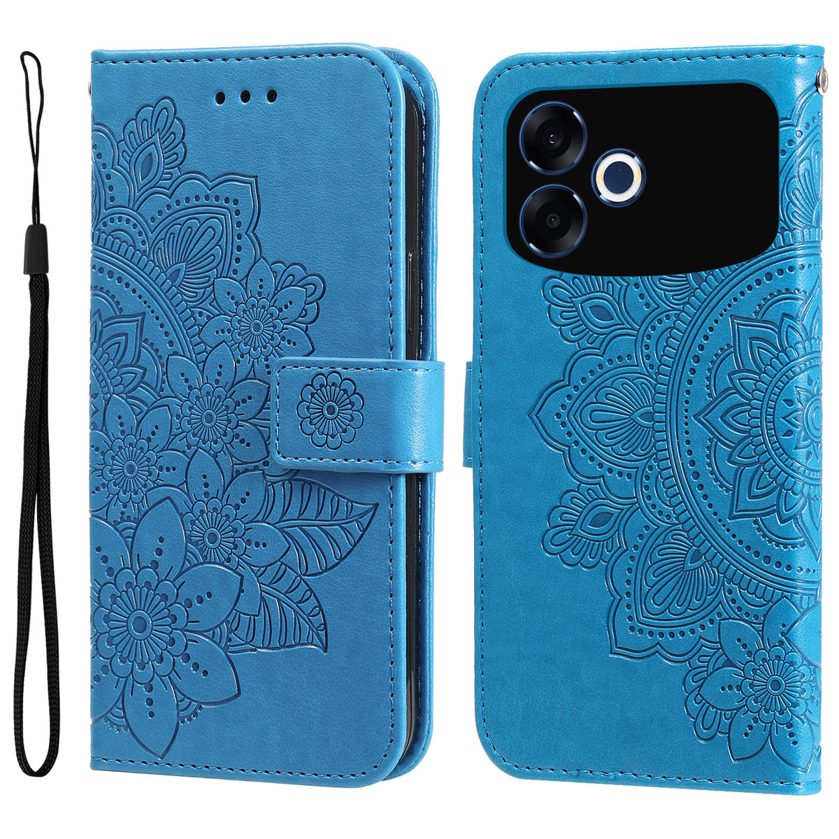 For Oppo F33 Pro 5G / Oppo A6s Pro 5G Case Floral Pattern PU Leather Wallet Stand Phone Cover
