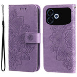 For Oppo F33 Pro 5G / Oppo A6s Pro 5G Case Floral Pattern PU Leather Wallet Stand Phone Cover