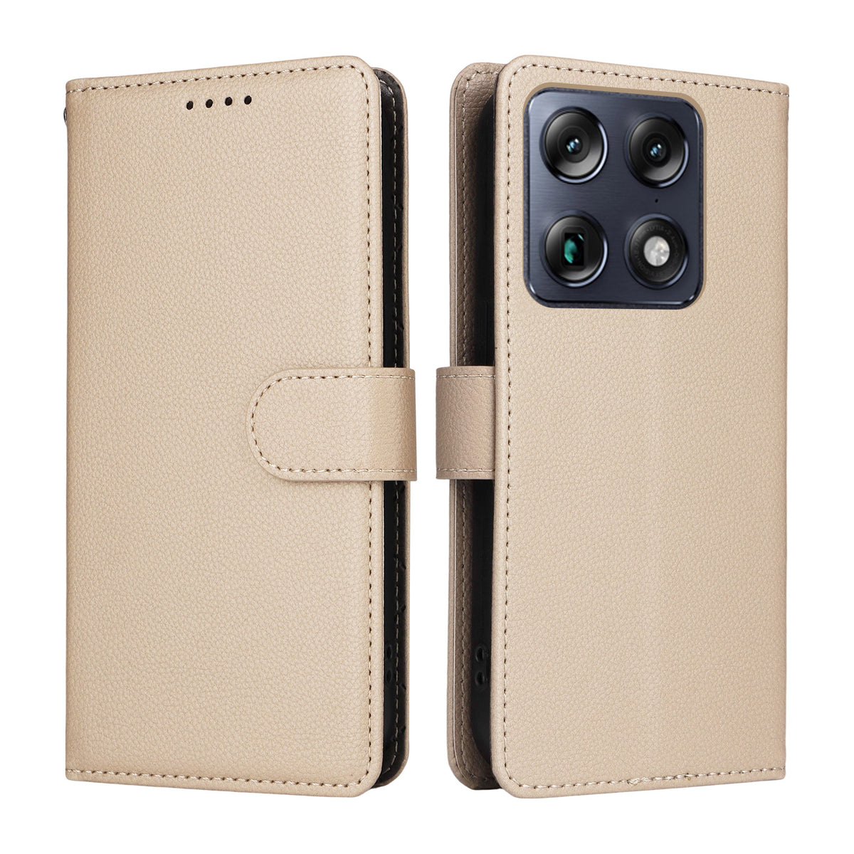 For Motorola Signature 5G Case RFID Blocking 3 Card Slots PU Leather Phone Cover with Wrist Strap