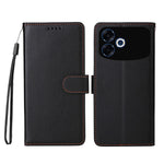 For Oppo F33 Pro 5G / Oppo A6s Pro 5G Case RFID Blocking 3 Card Slots PU Leather Phone Cover with Wrist Strap