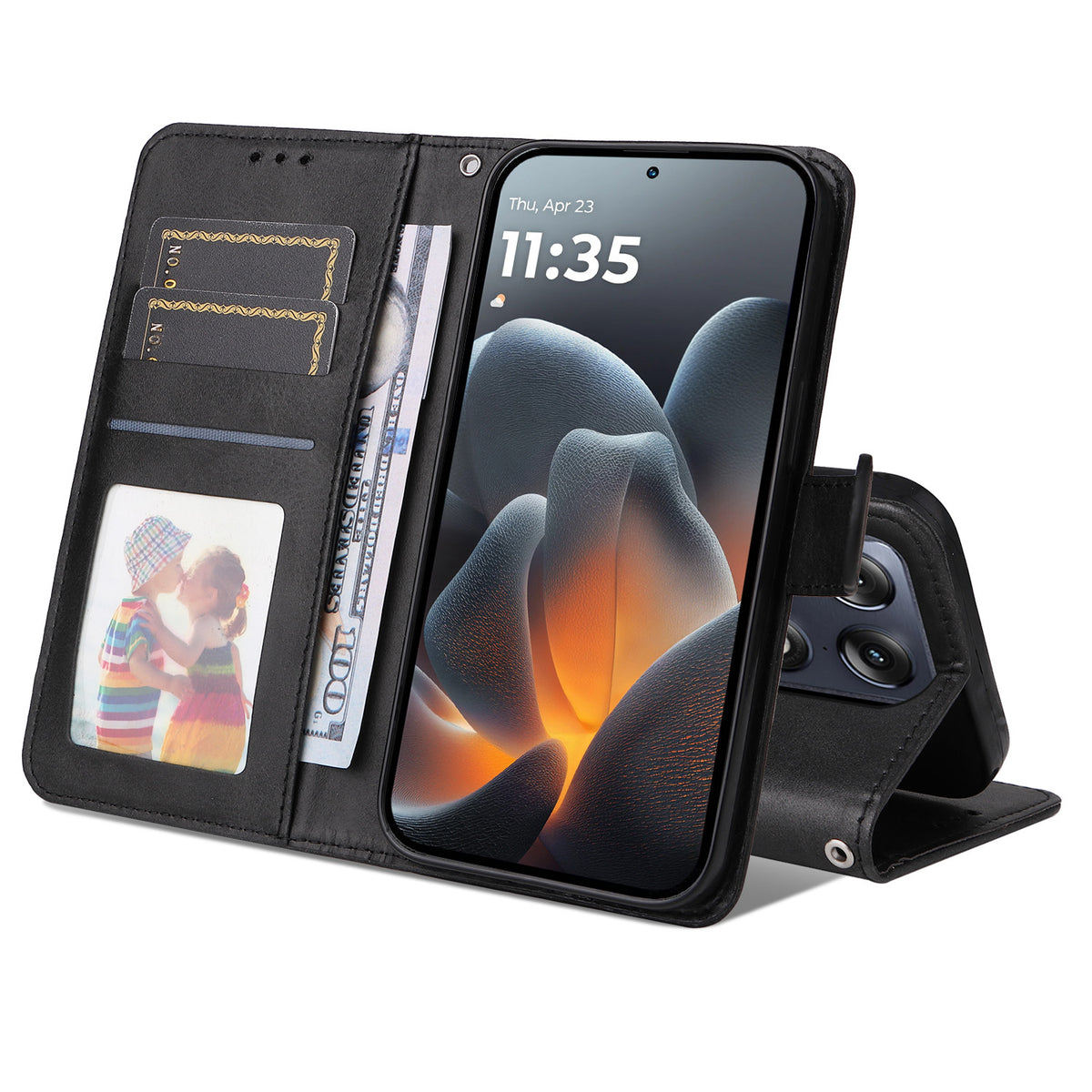 Til Motorola Signature 5G Etui Pung PU Læder Folio Flip Telefon Cover