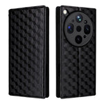 For Oppo Find X9 Ultra 5G Case Wallet Rhombus Imprinted PU Leather Phone Cover