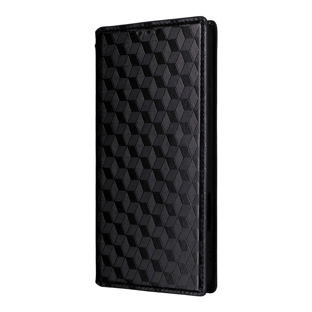 For Oppo Find X9 Ultra 5G Case Wallet Rhombus Imprinted PU Leather Phone Cover