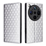 For Oppo Find X9 Ultra 5G Case Wallet Rhombus Imprinted PU Leather Phone Cover