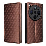 For Oppo Find X9 Ultra 5G Case Wallet Rhombus Imprinted PU Leather Phone Cover