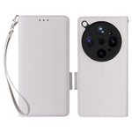 For Oppo Find X9 Ultra 5G Case Litchi Texture Wallet Leather Phone Cover with Wrist Strap