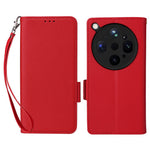 For Oppo Find X9 Ultra 5G Case Litchi Texture Wallet Leather Phone Cover with Wrist Strap