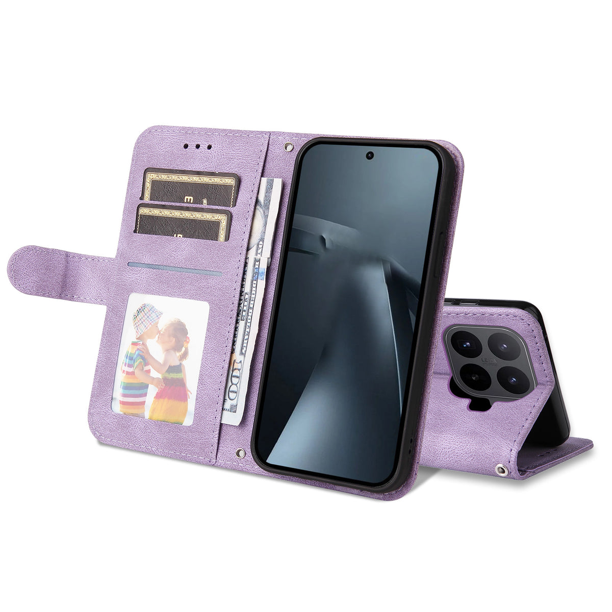 For Xiaomi 17T Leather Wallet Cases Skin Touch Phone Cover Stand with Strap