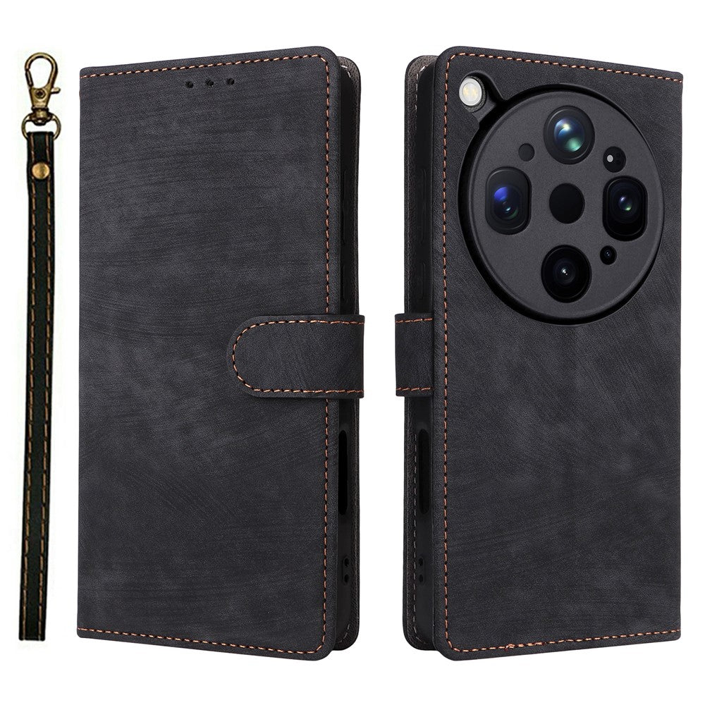 For Oppo Find X9 Ultra 5G Case Wallet RFID Blocking PU Leather Phone Cover Stand with Strap