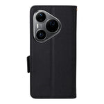 For Huawei Pura 90s Pro 5G / Pura 90 Pro Case Litchi Texture Wallet Leather Phone Cover with Wrist Strap