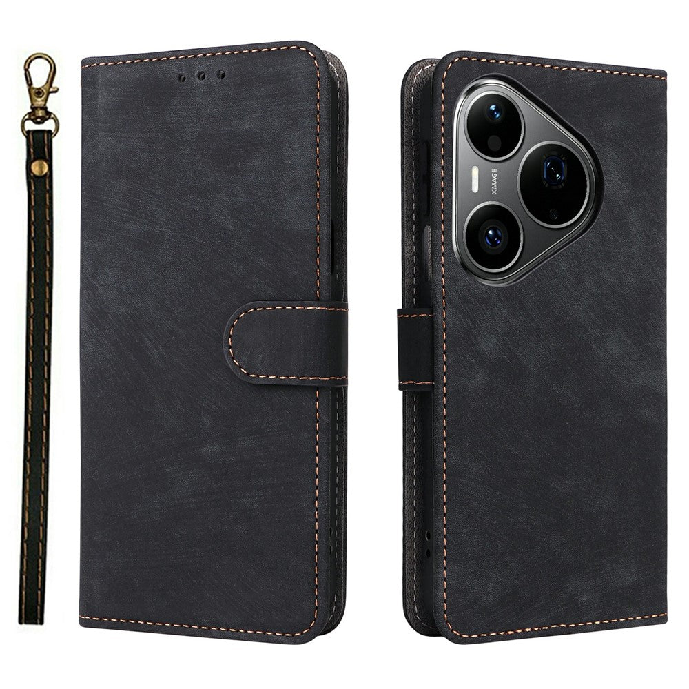For Huawei Pura 90s Pro 5G / Pura 90 Pro Case Wallet RFID Blocking PU Leather Phone Cover Stand with Strap