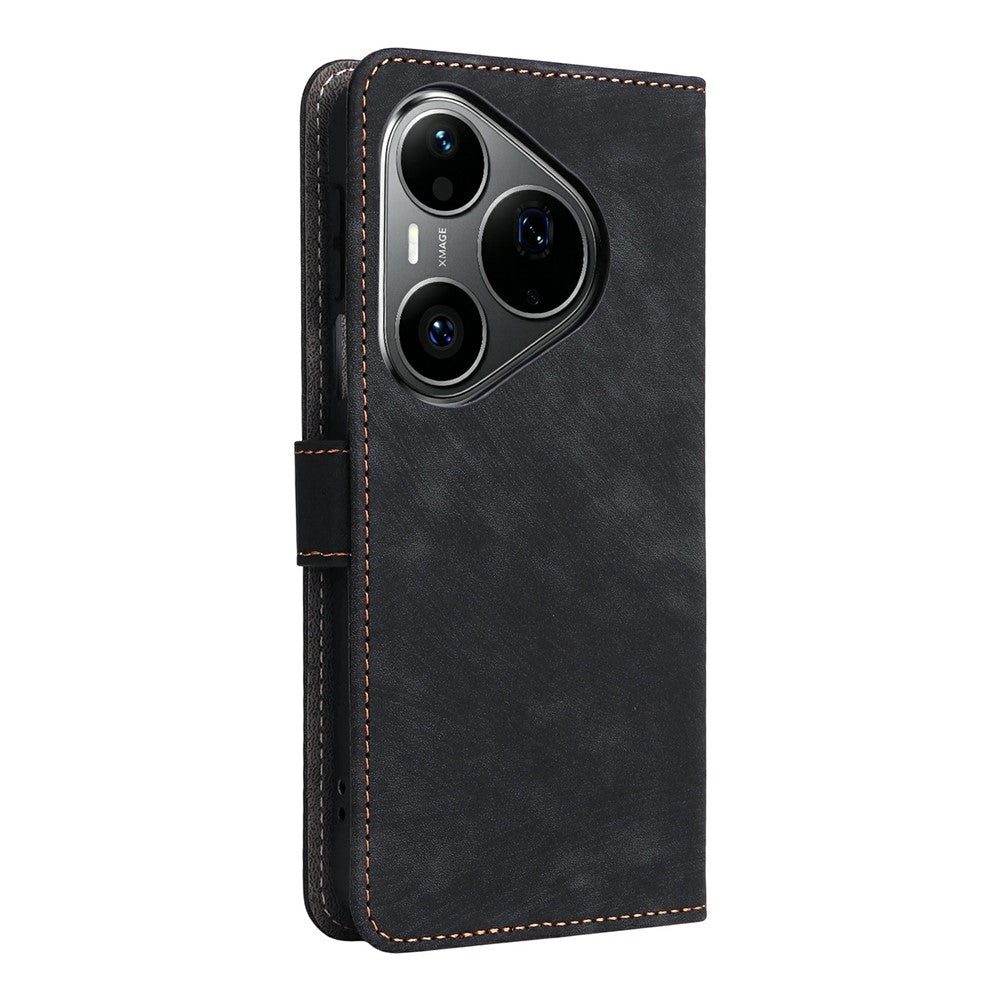 For Huawei Pura 90s Pro 5G / Pura 90 Pro Case Wallet RFID Blocking PU Leather Phone Cover Stand with Strap