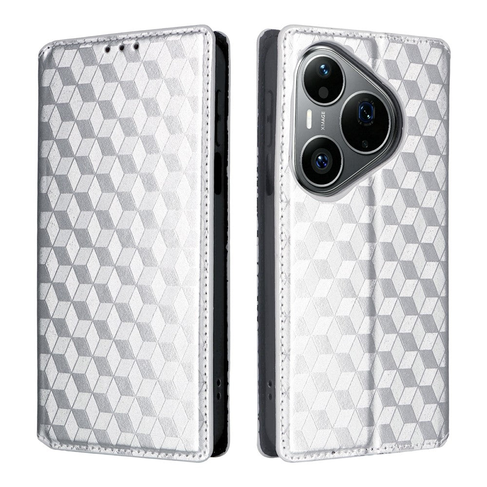 Huawei Pura 90s Pro 5G / Pura 90 Pro pungcover i PU-læder med rombemønster