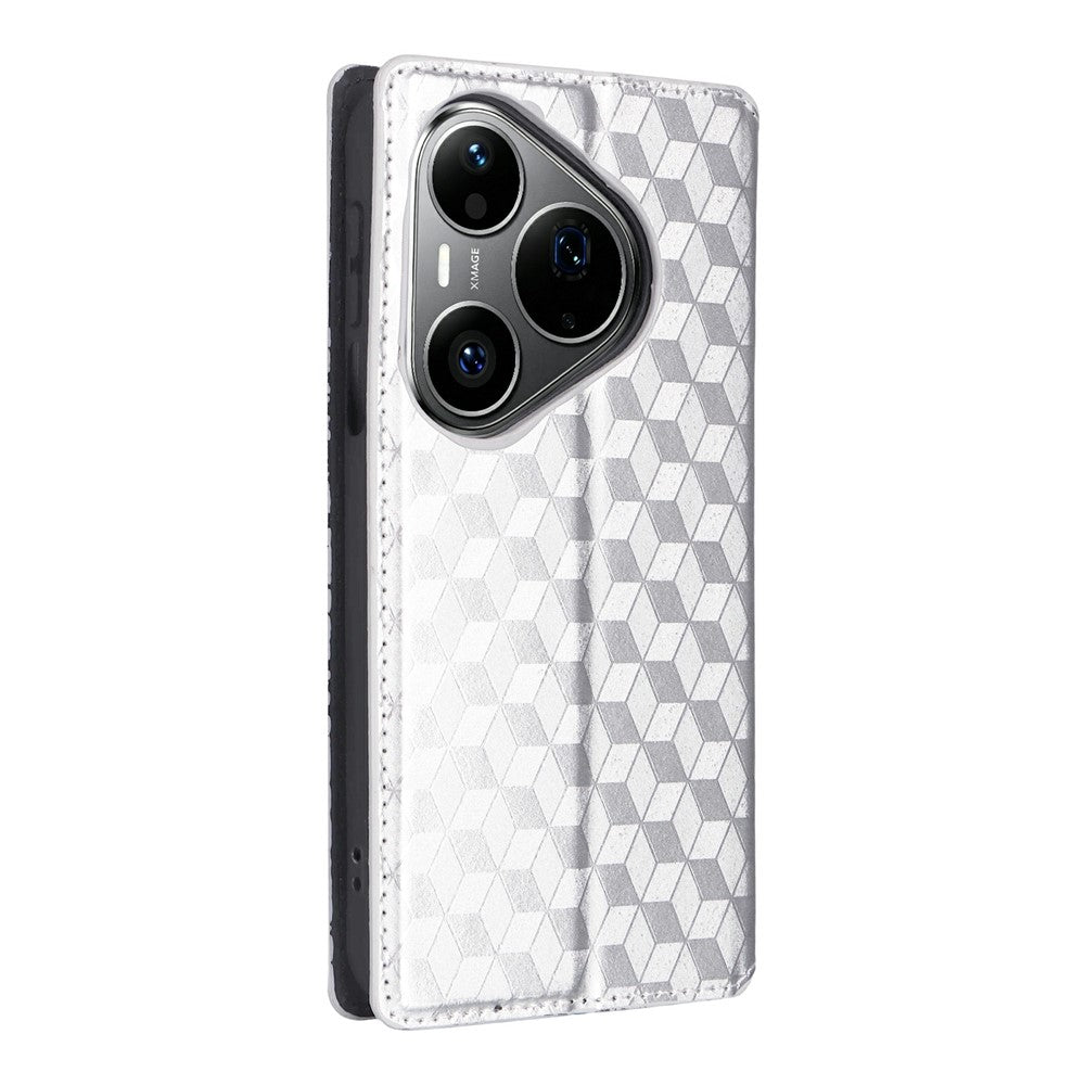 Huawei Pura 90s Pro 5G / Pura 90 Pro pungcover i PU-læder med rombemønster