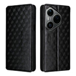 Huawei Pura 90s Pro 5G / Pura 90 Pro pungcover i PU-læder med rombemønster