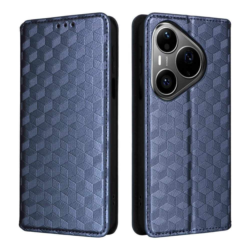 Huawei Pura 90s Pro 5G / Pura 90 Pro pungcover i PU-læder med rombemønster