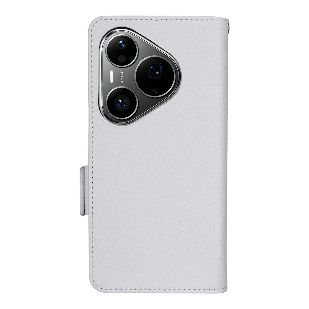 For Huawei Pura 90s Pro Max 5G / Pura 90 Pro Max Case Litchi Texture Wallet Leather Phone Cover with Wrist Strap