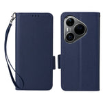 For Huawei Pura 90s Pro Max 5G / Pura 90 Pro Max Case Litchi Texture Wallet Leather Phone Cover with Wrist Strap
