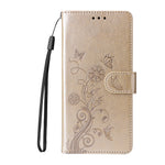 For Oppo F33 Pro 5G / Oppo A6s Pro 5G Leather Case Butterfly Floral Imprint Wallet Stand Cover