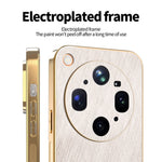KADEM For Oppo Find X9 Ultra 5G Phone Case Electroplating Silk Texture PU + TPU Phone Back Cover