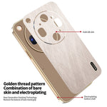 KADEM For Oppo Find X9 Ultra 5G Phone Case Electroplating Silk Texture PU + TPU Phone Back Cover