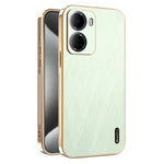 KADEM For Xiaomi Redmi 15a 5G Phone Case Electroplating Silk Texture PU + TPU Phone Back Cover