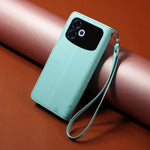 For Oppo F33 Pro 5G / Oppo A6s Pro 5G Case RFID Blocking Imprinted Dog Pattern PU Leather Phone Cover with Wrist Strap