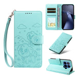 For Xiaomi 17T Pro Case RFID Blocking Imprinted Dog Pattern PU Leather Phone Cover with Wrist Strap