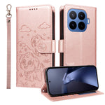 For Xiaomi 17T Pro Case RFID Blocking Imprinted Dog Pattern PU Leather Phone Cover with Wrist Strap