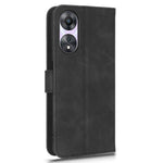 For Oppo A58 5G Shockproof Phone Case Skin-touch Feeling Wallet Stand Flip Anti-scratch PU Leather+TPU Cover