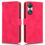 For Oppo A58 5G Shockproof Phone Case Skin-touch Feeling Wallet Stand Flip Anti-scratch PU Leather+TPU Cover