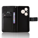For Huawei Pura 90s Pro Max 5G / Pura 90 Pro Max Leather Wallet Case with Strap Diamond Texture Phone Cover