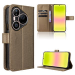For Huawei Pura 90s Pro Max 5G / Pura 90 Pro Max Leather Wallet Case with Strap Diamond Texture Phone Cover